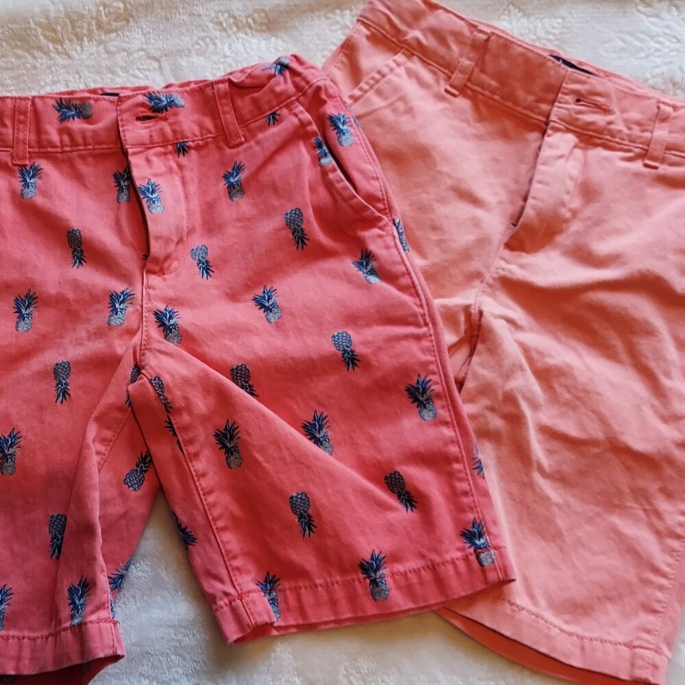 *TWO PAIRS* Boys Chino Shorts Size Small 7